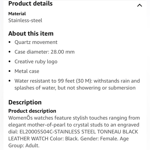 Elle red and silver watch see pics for full descriptions! Classy and elegant! - Picture 14 of 15